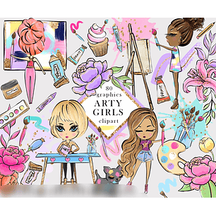 Kit Digital Meninas Artístas