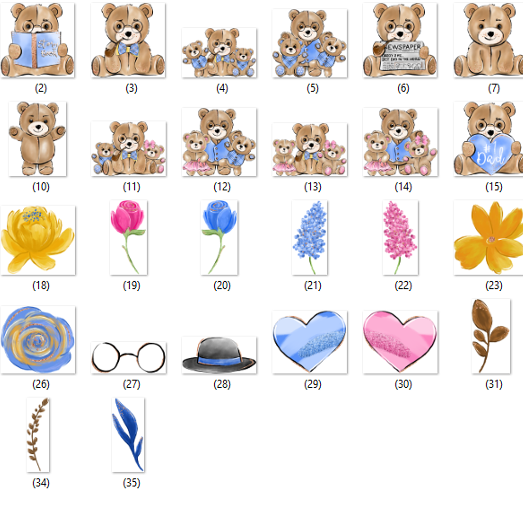 Kit Digital Papai e Eu Ursinho 2