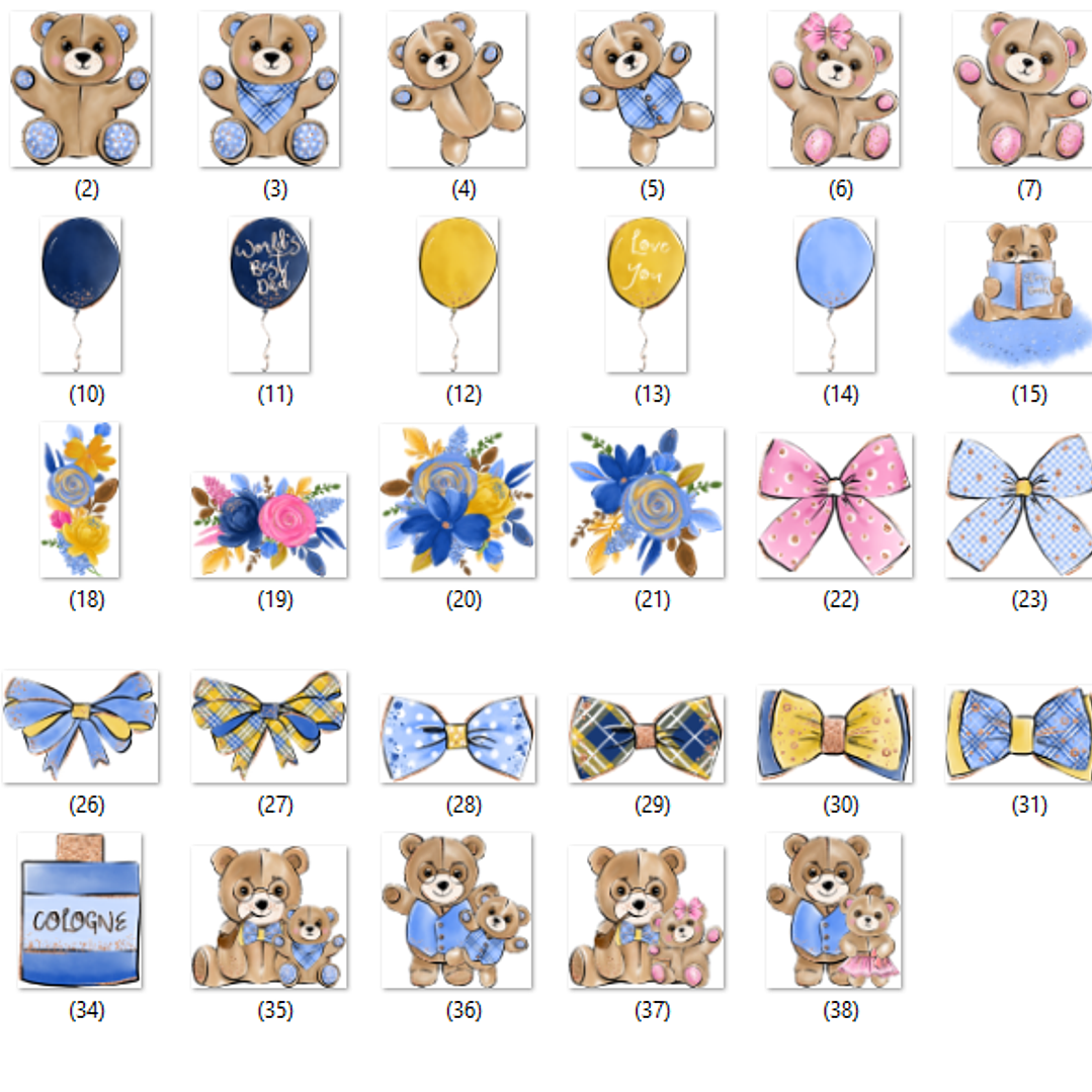 Kit Digital Papai e Eu Ursinho 3