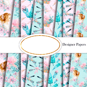 Kit Digital Papéis Sonhos 