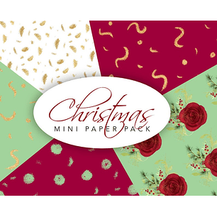 Kit Digital Papéis Natal 