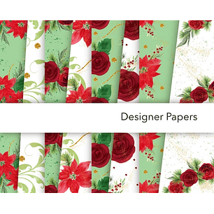 Kit Digital Papéis Natal