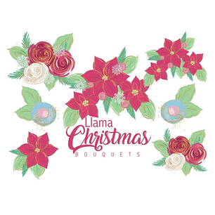 Kit Digital Buquês Natal 