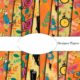 Kit Digital Papéis Outono 