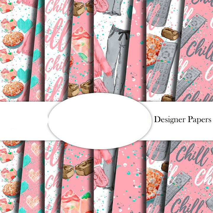 Kit Digital Papéis Relaxar Netflix  1