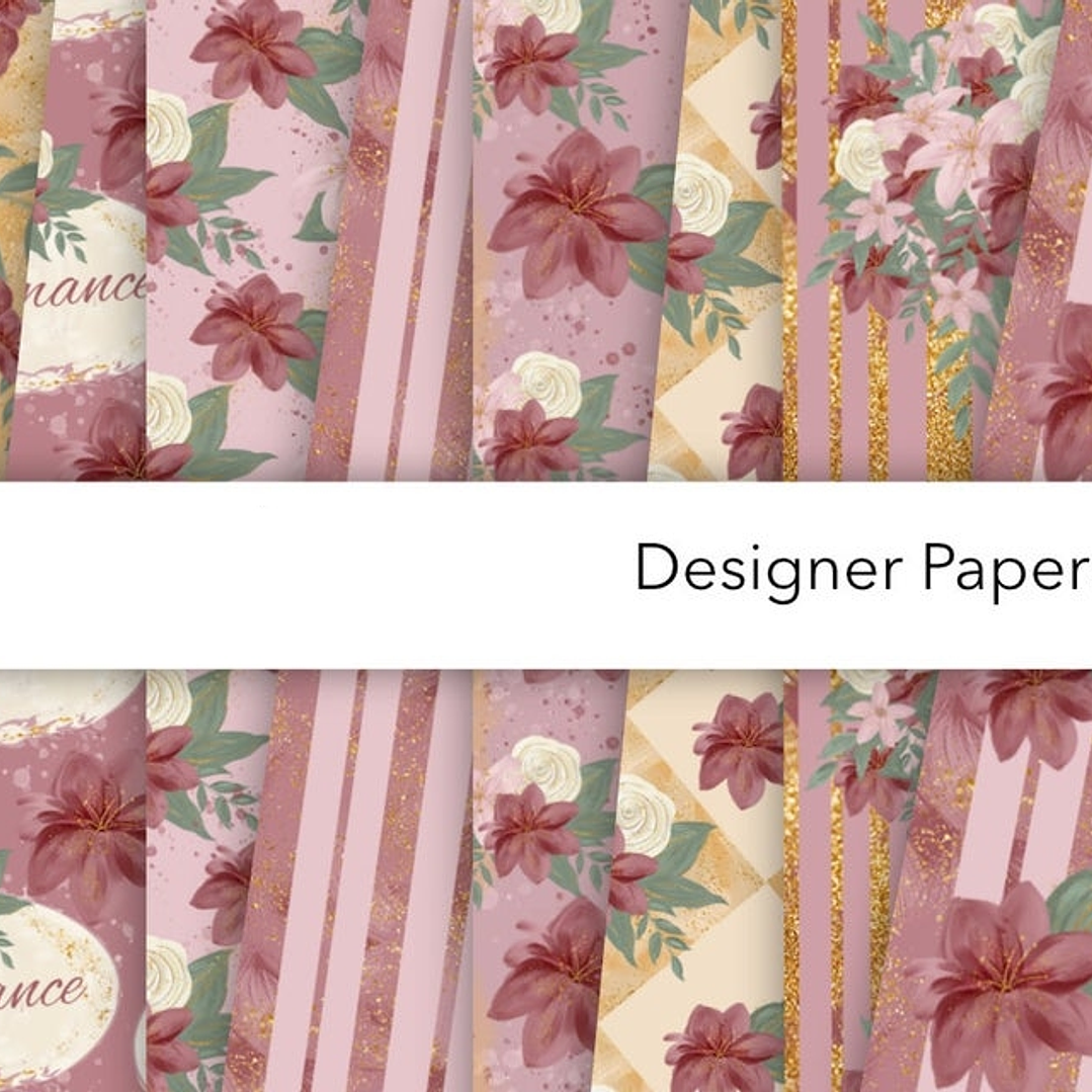 Kikt Digital Papéis Romance  1