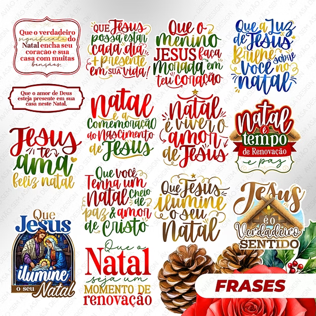 Arquivo Natal Azulejos e Canecas Jesus - Avião Sem Asa  7