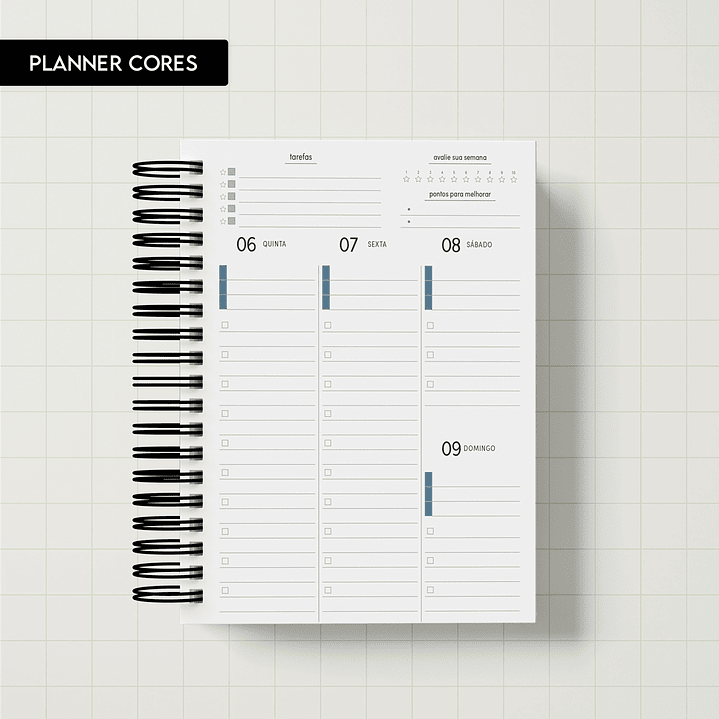 Arquivo Miolo Planner Cores 2026 - Trilha de Papel  1