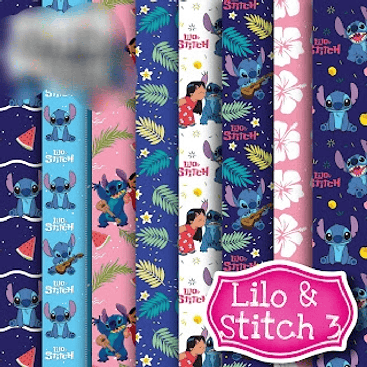 Kit Digital Papéis Lilo e Stitch 3 1