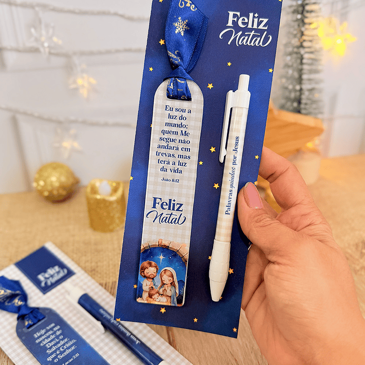 Arquivo Natal Cristão Card Marca Páginas - VÊ MORAES 2