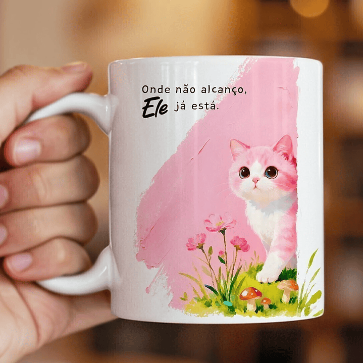 Arquivo Caneca Onde não alcanço, Ele ja está - HOME CAT 1