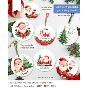 Arquivo Natal Tag Redonda - BALLOON
