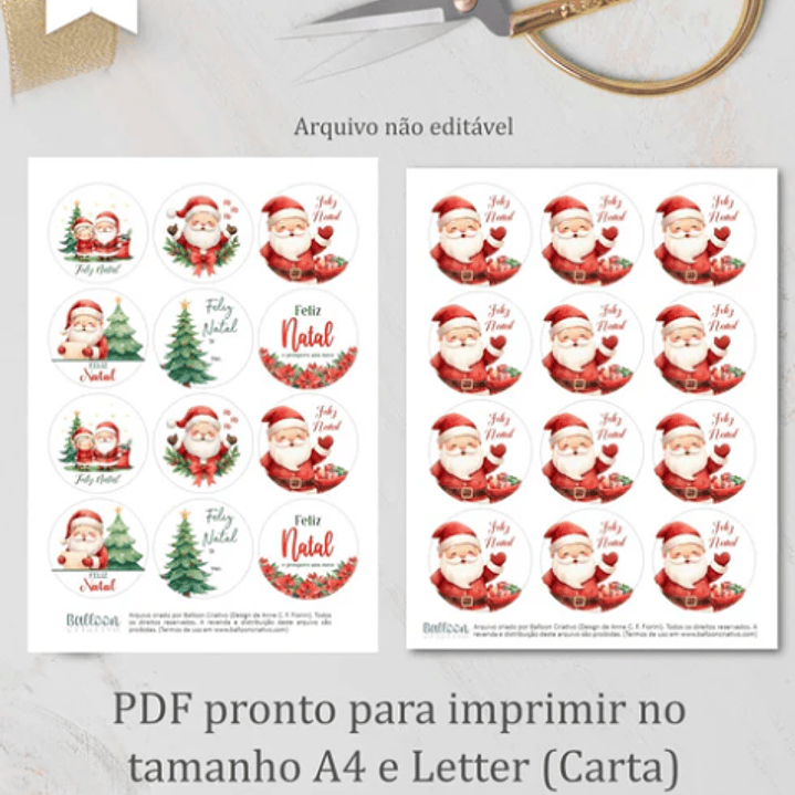 Arquivo Natal Tag Redonda - BALLOON 4