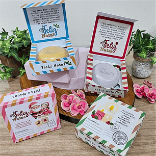 Arquivo Natal Caixinha Quadrada Sabonete - IZA