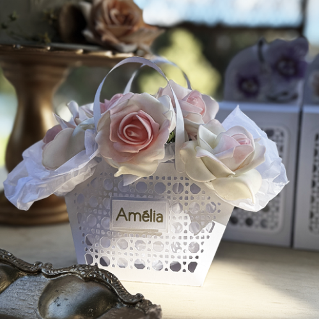 Arquivo de Corte Molde Cestinha Rendada - SANTA IDEIA 3