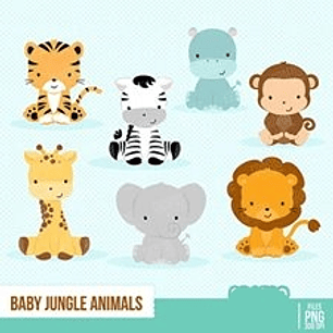 Kit Digital Animais da Selva 