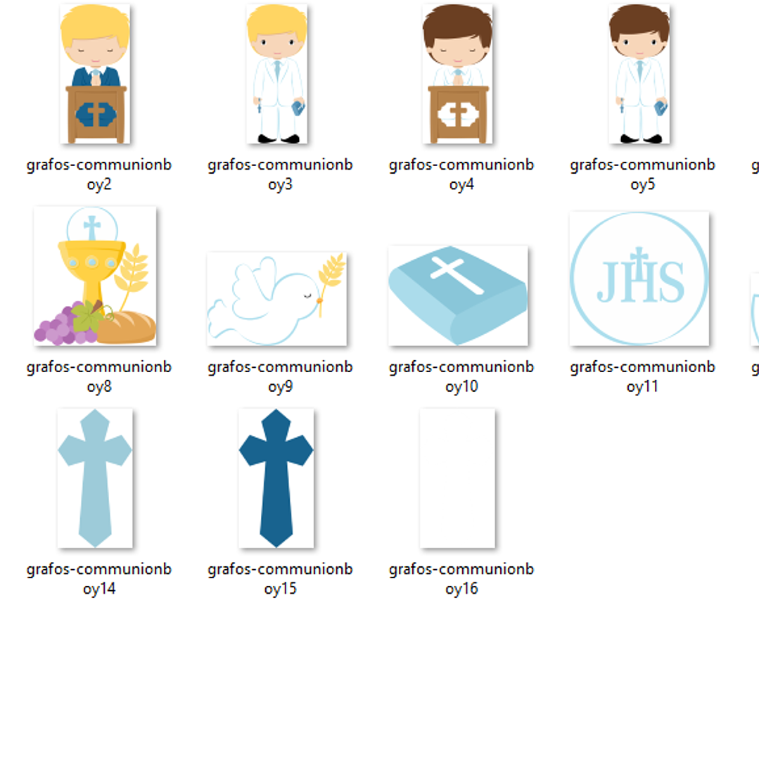 Kit Digital Primeira Comunhão dos Meninos 01  2