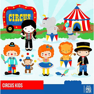 Kit Digital Circo Menino 