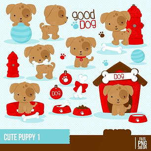 Kit Digital Cachorrinhos Fofos 