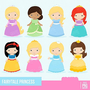 Kit Digital Princesas do Conto de Fadas 