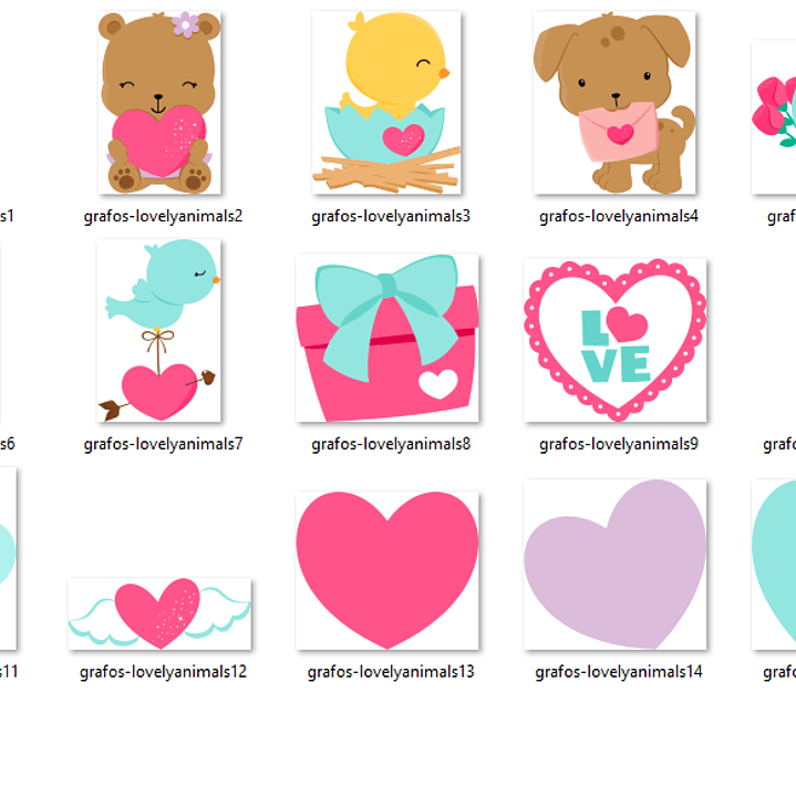 Kit Digital Animais Adoráveis 02  2