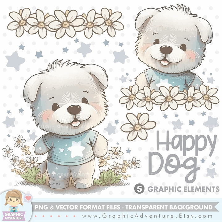 Kit Digital Cachorro Feliz  1