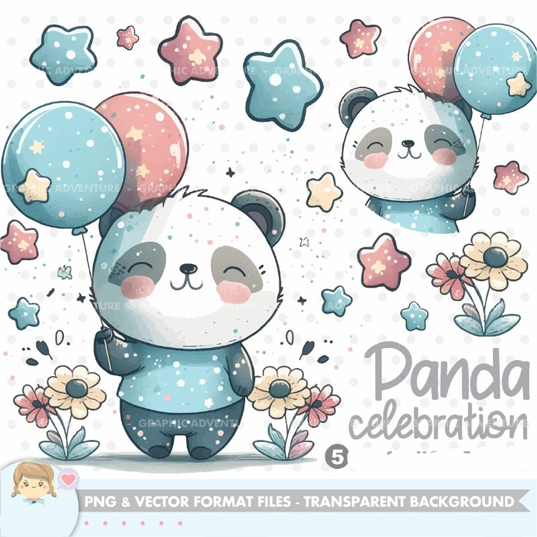 Kit Digital Celebração do Panda 1