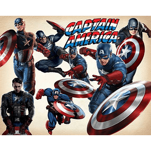 Kit Digital Capitão América 