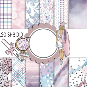 Kit Digital Papéis Formatura Garota 