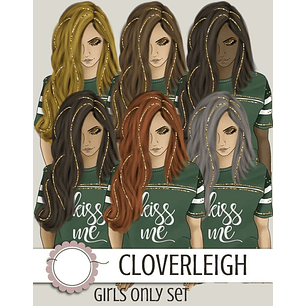 Kit Digital Meninas Cabelos com Mechas