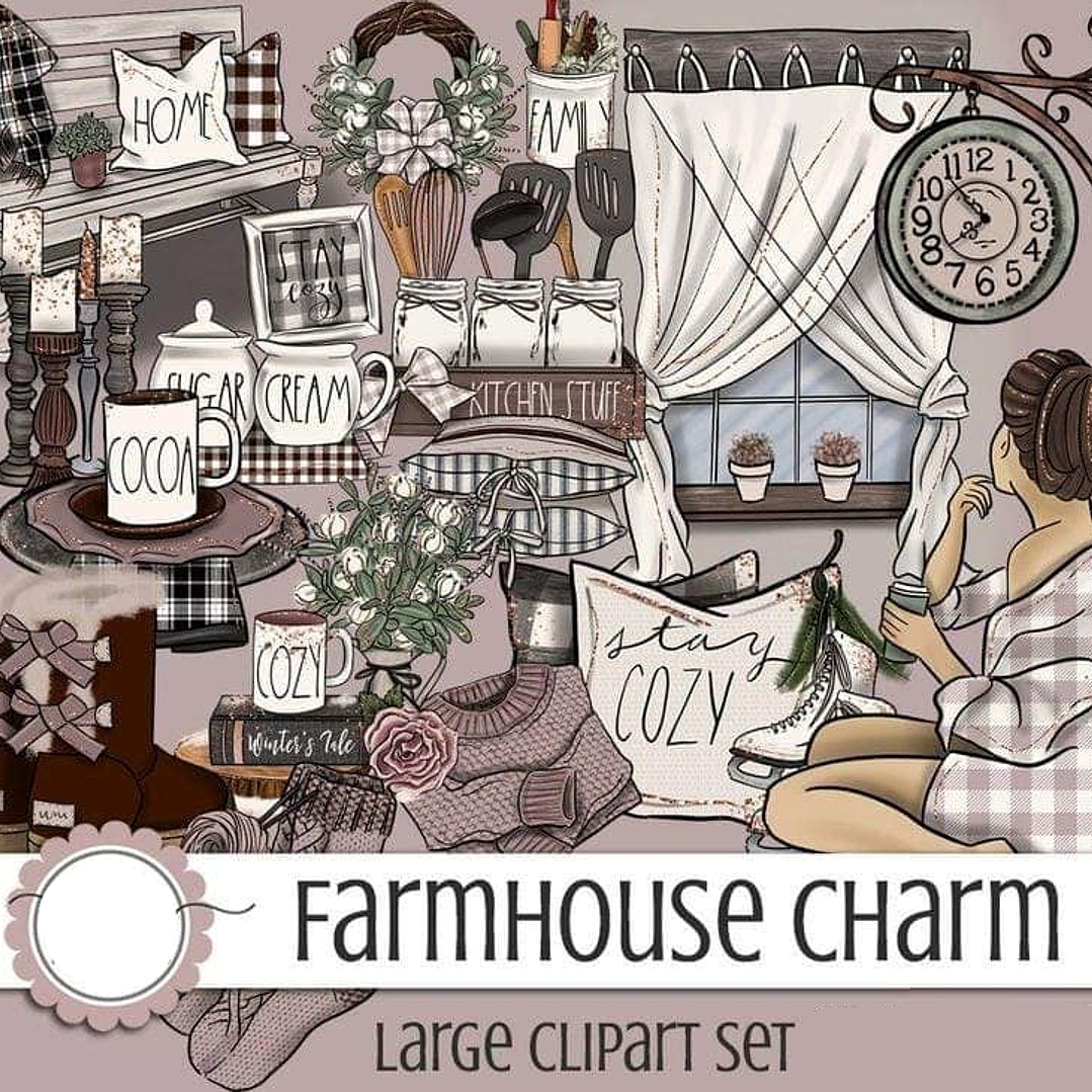 Kit Digital Doce Lar Menina  1