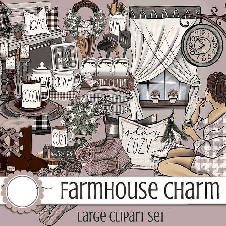 Kit Digital Doce Lar Menina  1