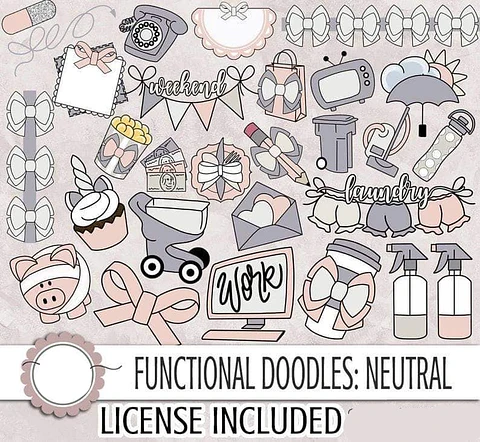 Kit Digital Produtos de Casa Fofo 02