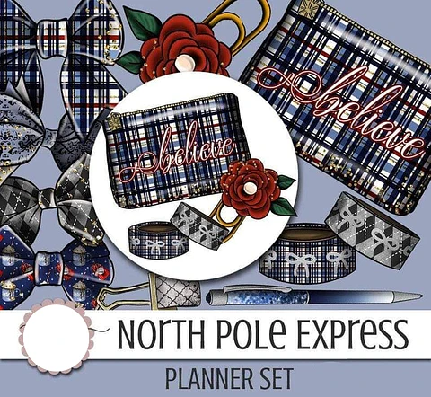 Kit Digital Estojo Planejador Listrado 