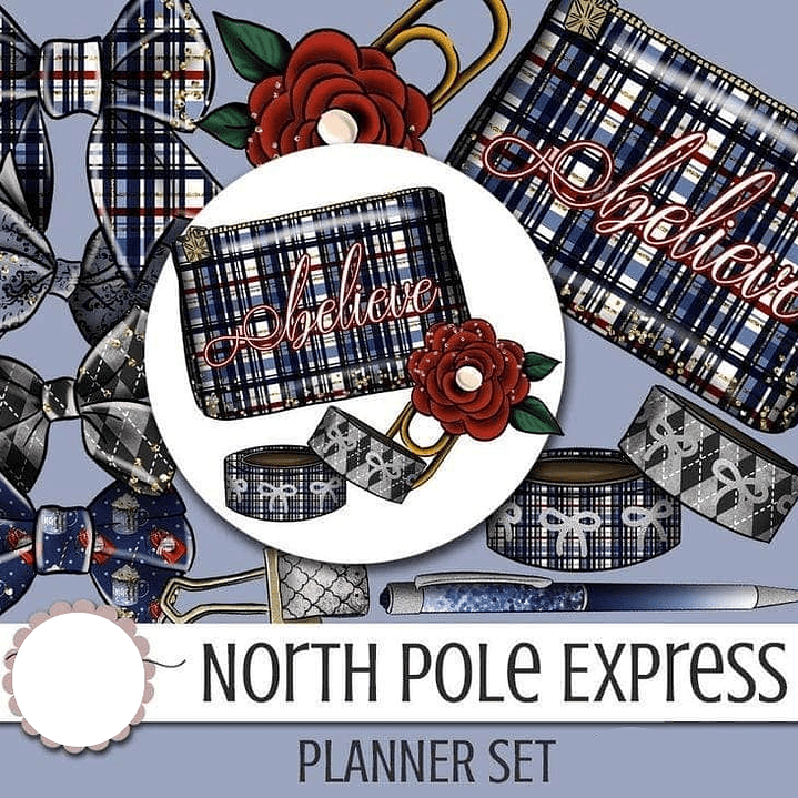 Kit Digital Estojo Planejador Listrado  1