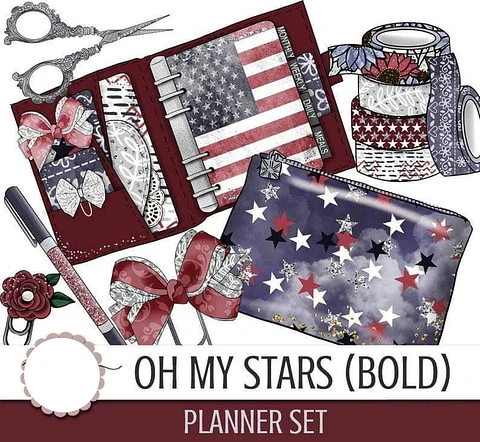 Kit Digital Planner Escolar EUA 