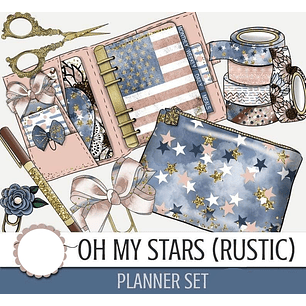 Kit Digital Planner de Estrelas 