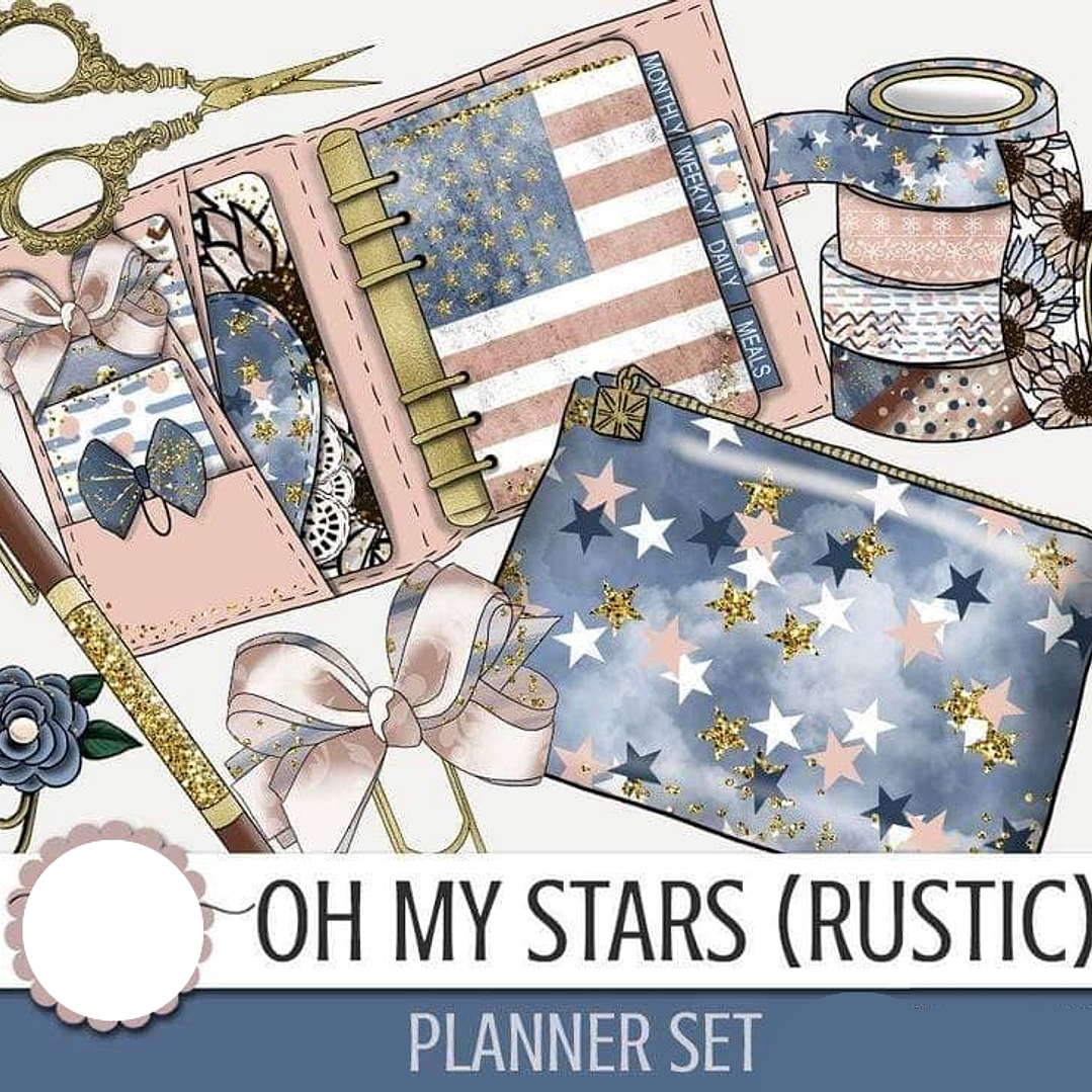 Kit Digital Planner de Estrelas  1