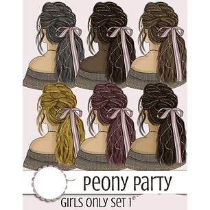 Kit Digital Cabelos com Laços 