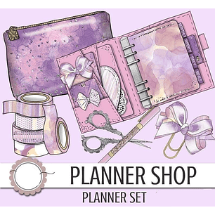 kit Digital Planner Feminino 