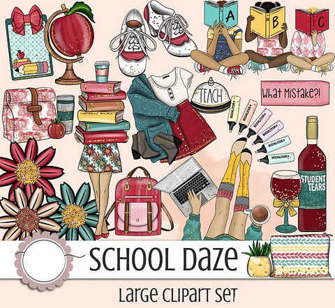 Kit Digital Escolar Menina