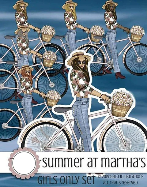 Kit Digital Meninas na Bicicleta 