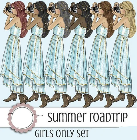 Kit Digital Menina Fotógrafa 