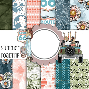 Kit Digital Papéis Summer 