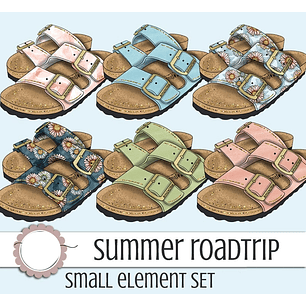 Kit Digital Sandálias Summer 