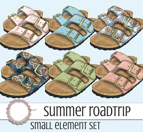 Kit Digital Sandálias Summer 