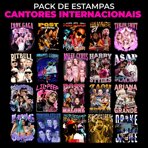 Kit Digital Pack Cantores Internacionais - Elevart Packs 