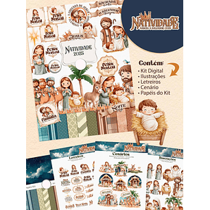 Kit Digital Natal Combo Natividade Ilustrações - Tita 