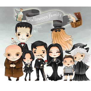 Kit Digital Addams Familia 