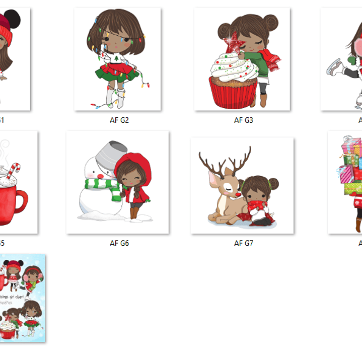 Kit Digital Garotinhas do Natal 2